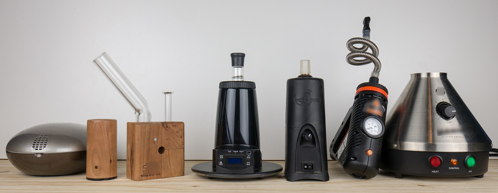 Types of bulky, desktop vaporizers