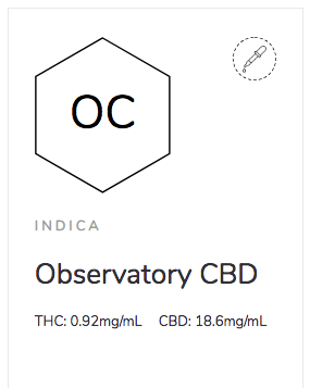 Observatory CBD is an example of a high-CBD strain