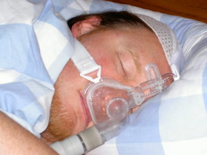 Sleep apnea is a condition where a person stops periodically breathing during their sleep.